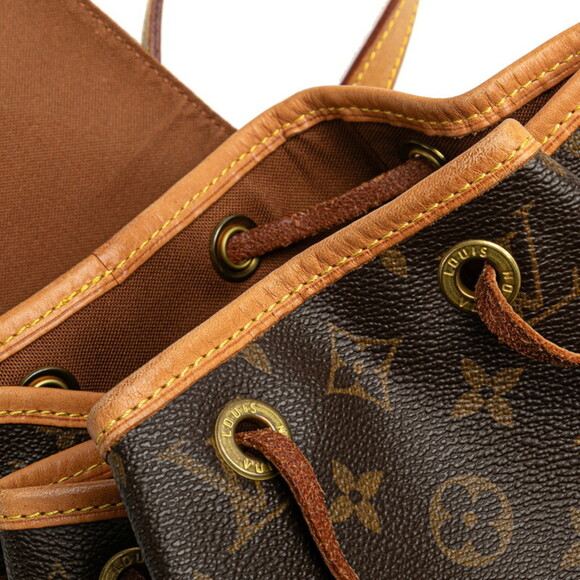 LOUIS VUITTON Authentic Brown Monogram Leather Backpack main image 4